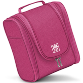 Medium Collapsible Hanging Toiletry Bag - Cerise Pink
